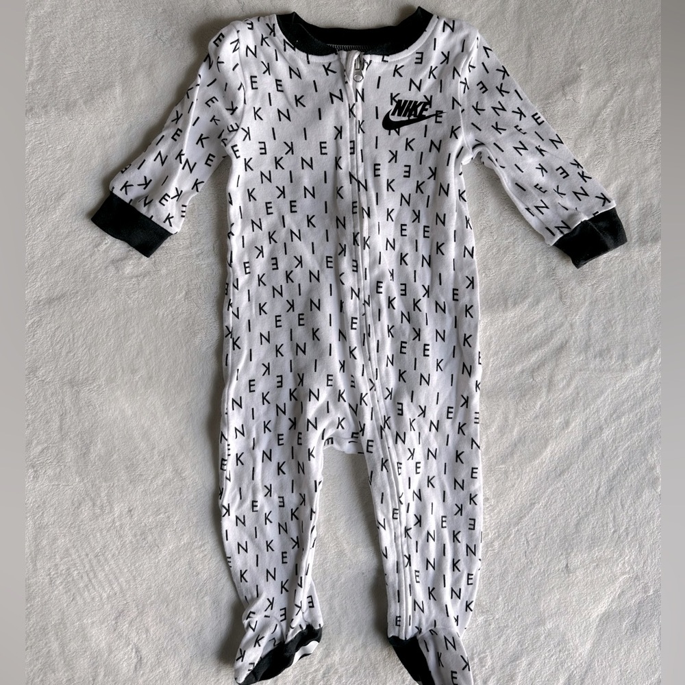 Nike baby footie pajamas